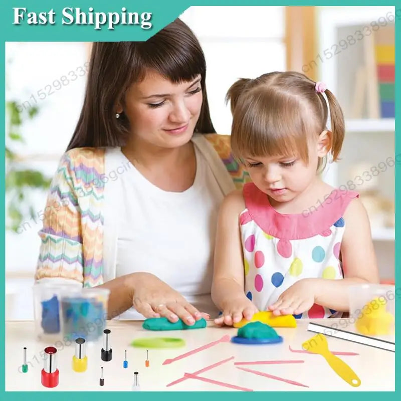 -BABQ Polymer Clay Tools 26Pcs Kit With Roller, Cutters, Sculpting Tools, Needle Detail Clay Shaping Tool Circle Clay Cutters