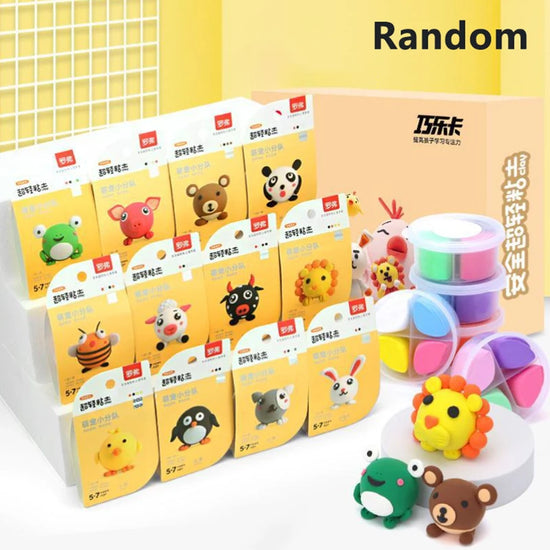 Air-Dried Clay Kit For Kids: Creative Molding Clay Gift Sets With Tools, Super-Light DIY Soft Clay Toy Gift Box Sets