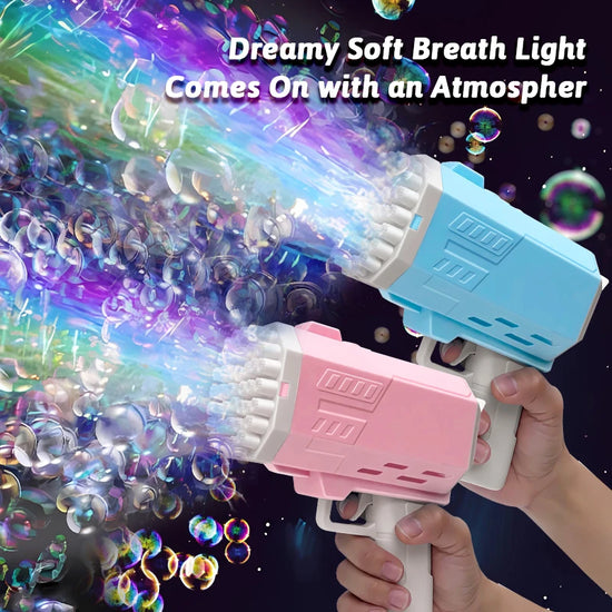 40 hole bubble machine handheld porous bubble gun birthday wedding ball outdoor toy [without battery, without bubble water]